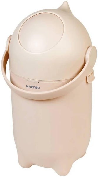 Nattou: DROPY Nappy Bin - Beige Carousel 1