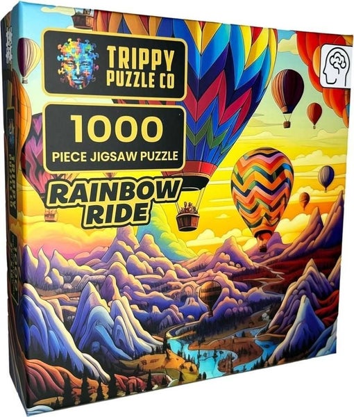 Trippy Puzzles: Rainbow Ride Puzzle (1000pc Jigsaw) Carousel 1