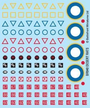 Flames of War - Desert Rats Decals Carousel 1