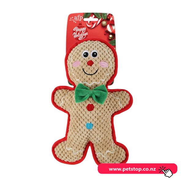 AFP Christmas Tough Buddy Gingerbread Man Dog Toy Carousel 1
