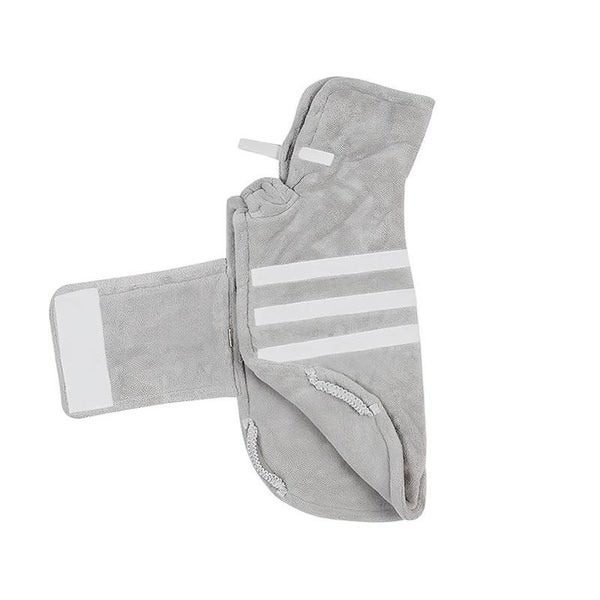 Petswol: Quick Drying Pet Bathrobe - Grey (M) Carousel 1