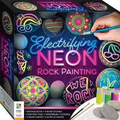 Hinkler: Electrifying Neon Rock Painting Set Carousel 1
