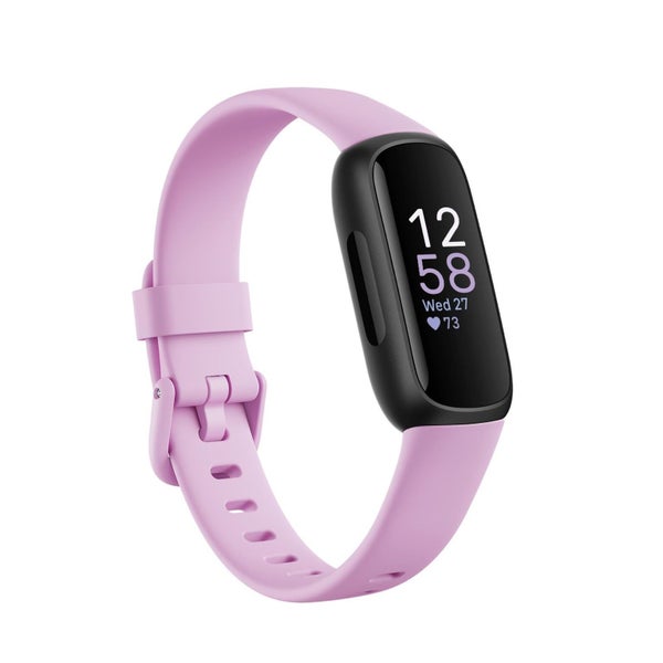 Fitbit Inspire 3 Fitness Tracker - (Black / Lilac Bliss) Carousel 1