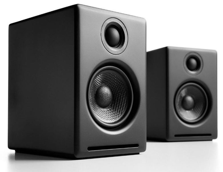 Audioengine A2+ Wireless Speakers Hi-Res Audio Bluetooth Bookshelf Speaker Black Carousel 1