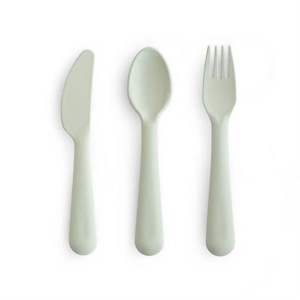 Mushie: Cutlery Set - Sage Carousel 1