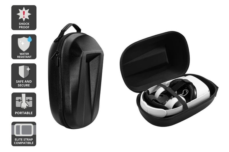 Hard Carrying Case for Meta Oculus Quest 2 - Elite Strap Compatible Carousel 1