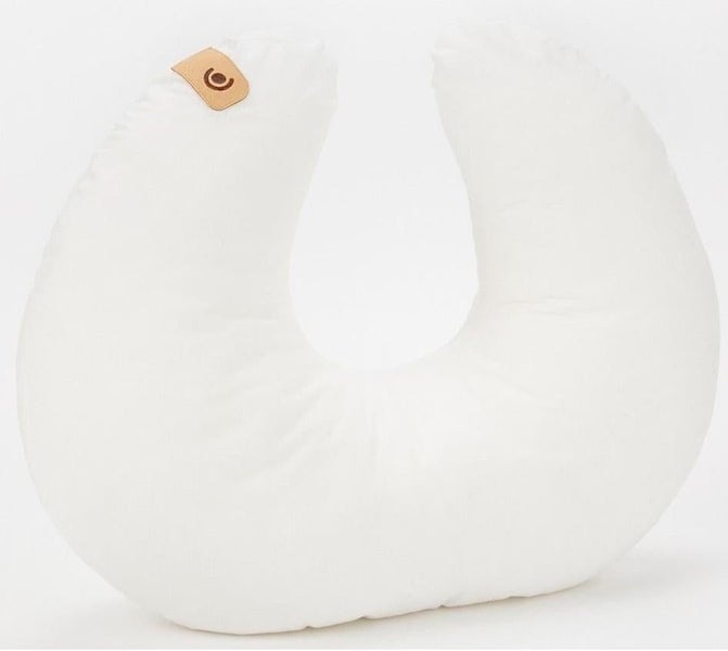 Cuddle Co: Organic Cotton Feeding & Infant Support Pillow - White Carousel 1