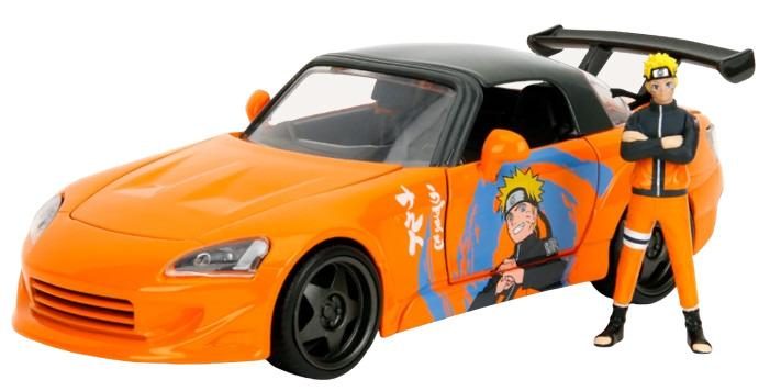 Jada: Naruto: 2001 Honda S2000 w / Naruto - 1:24 Diecast Model Carousel 1