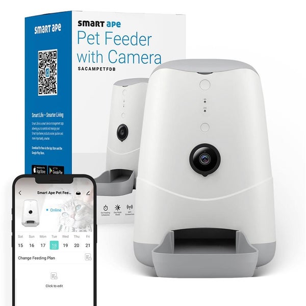 Smart Ape WiFi Pet Feeder with HD Camera Carousel 1