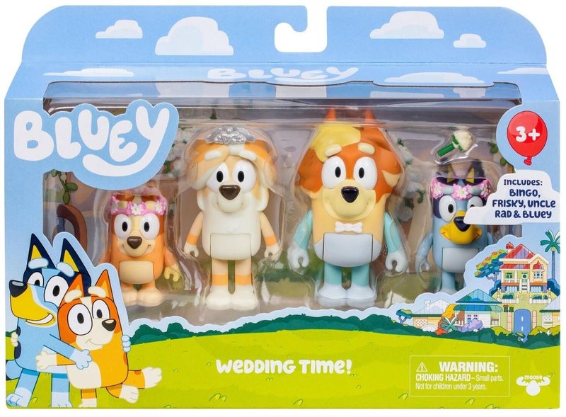 Bluey: Figure 4-Pack - Wedding Time! Carousel 1