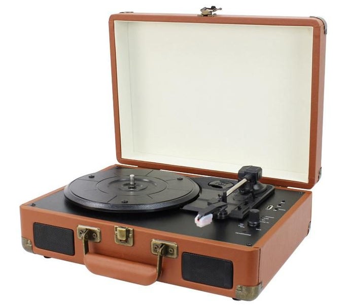 Portable Bluetooth Three-Speed Record Player with Built-in Stereo Speaker -... Carousel 1