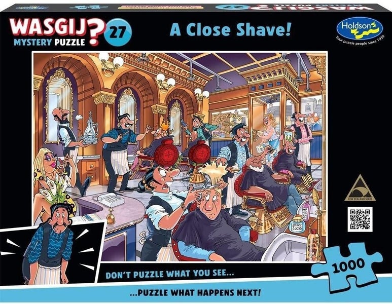 Wasgij Mystery #27: A Close Shave (1000pc Jigsaw) Carousel 1