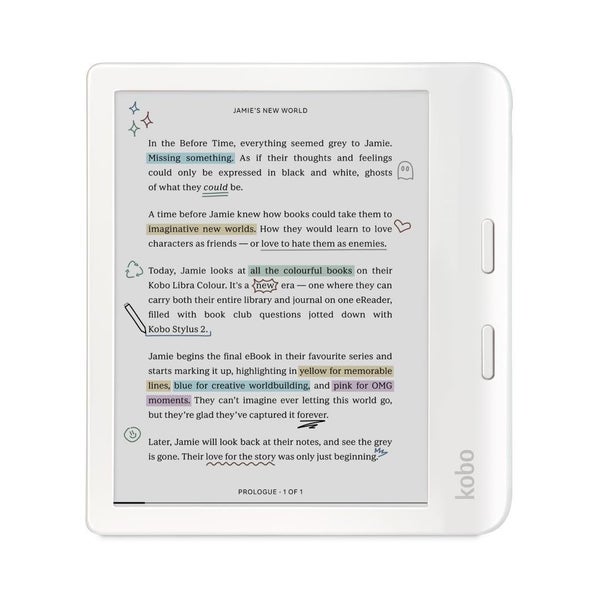 Kobo Libra Colour 7" E-Ink Colour Display with Stylus 2 Compatability &... Carousel 1