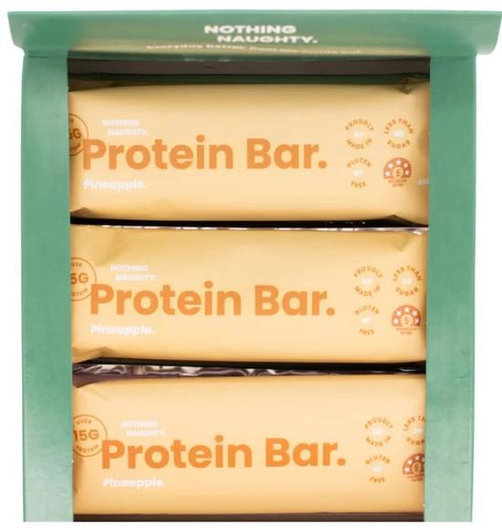 Nothing Naughty Protein Bars - Pineapple (40g) x 12 Carousel 1
