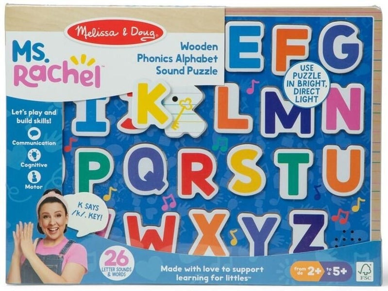 Melissa & Doug: Ms. Rachel Alphabet Phonics Puzzle Carousel 1