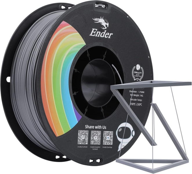 Creality Ender 1.75mm PLA+ 3D Printing Filament 1kg - Gray Carousel 1