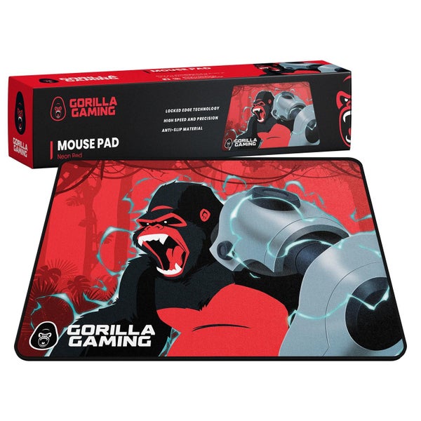 Gorilla Gaming Mouse Pad - Neon Red Carousel 1
