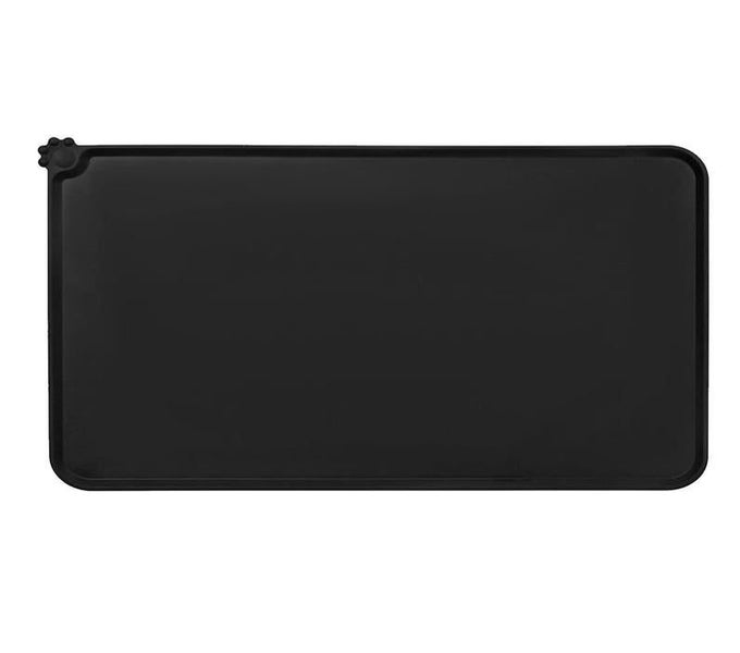 Non-Slip Waterproof Pet Feeding Mat - 54 x38cm (Black) Carousel 1