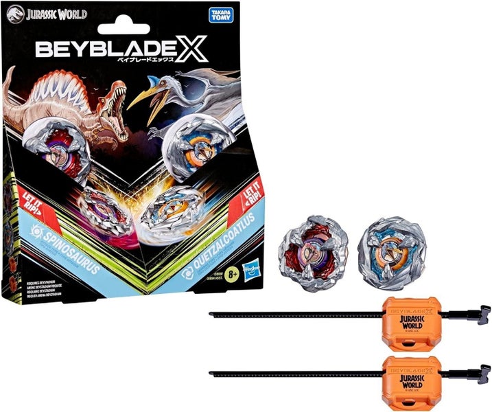 Beyblade X: Jurassic World Spinosaurus vs. Quetzalcoatlus - Multipack Set Carousel 1