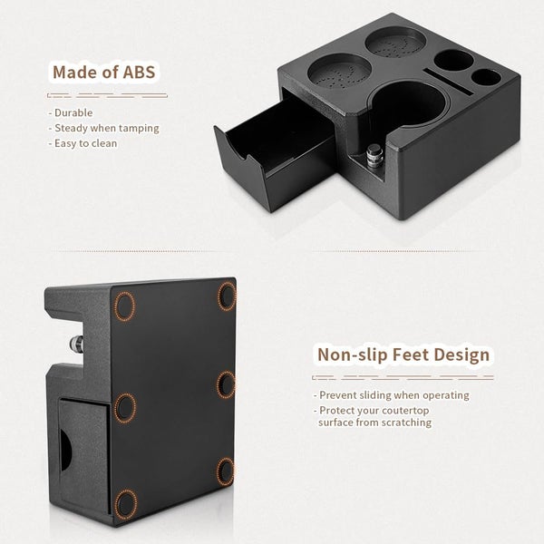 Italian Coffee Tamper Stand Barista Tool Holder Carousel 7