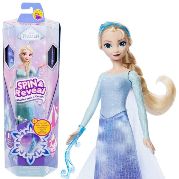 Disney Frozen Spin & Reveal Elsa Fashion Doll & Accessories Carousel 1
