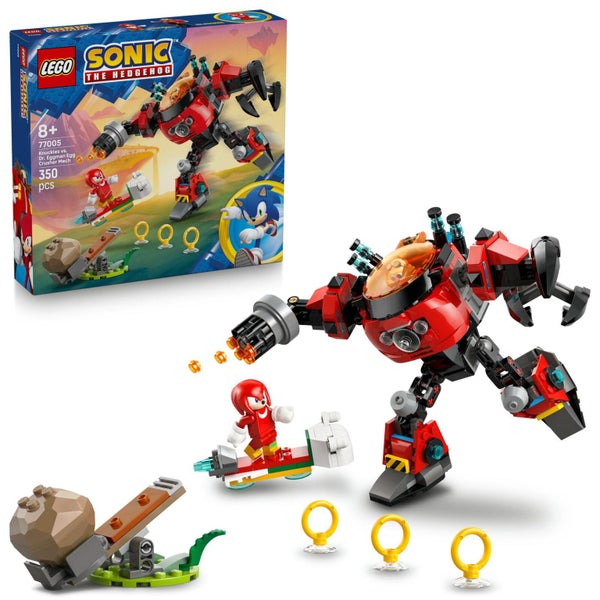 LEGO Sonic the Hedgehog: Knuckles vs. Dr. Eggman Egg Crusher Mech - (77005) Carousel 1