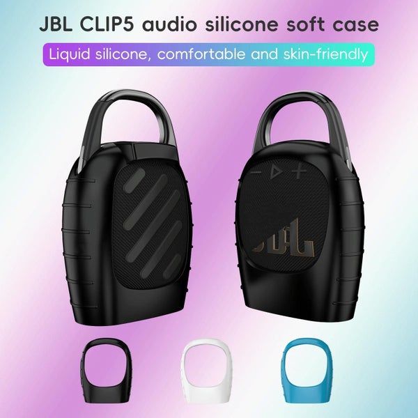 Shockproof Silicone Case For Jbl Clip 5 Bluetooth Speaker Black Carousel 2