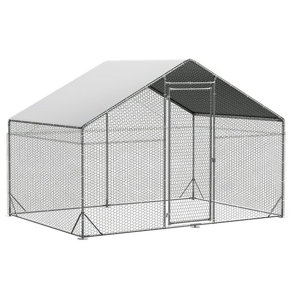 Pawz 200X300x194cm Large Metal Walk-In Chicken Coop Cage Carousel 1