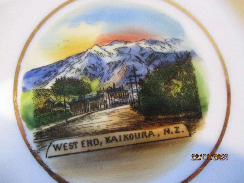 antique West End Kaikoura plate - German Carousel 1