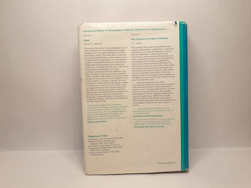Fans: Design & Operation of Centrifugal, Axial-Flow & Cross-Flow Fans - 1973 Carousel 2