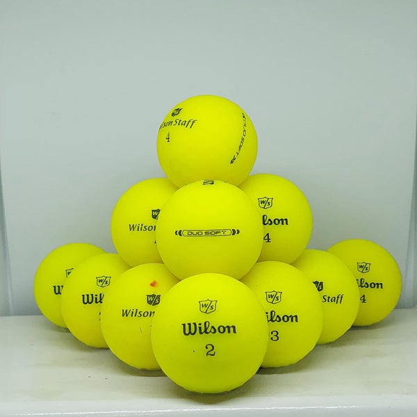 12 Wilson Duo Soft Matte Yellow A+/A Grade Carousel 1