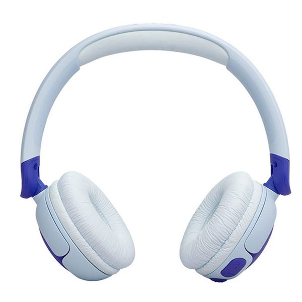 JBL JR 320BT Wireless On-Ear Headphones for Kids - Blue Microphone - Safe Sound Carousel 2