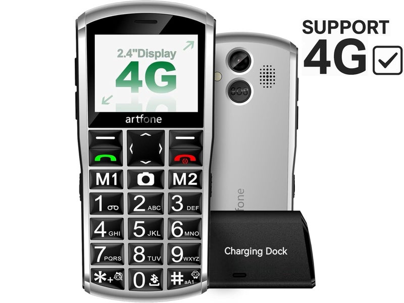 Unlocked Elderly Mobile Phone for Seniors, SOS Button, Big Button64504289019137110