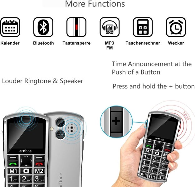 Big Button Senior Mobile Phone for Elderly, With SOS Emergency Button Sale64522011807235111