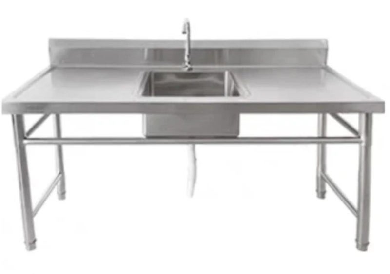 Stainless Steel Bench 1800 x 600 x 900 with Middle Sink 304 Grade Carousel 1
