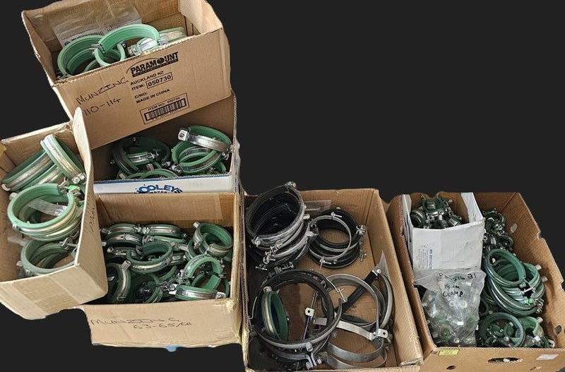 Rubber Lined Munzing / Pipe Clamps x10 Carousel 1