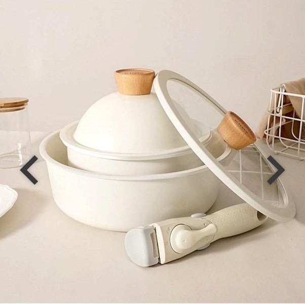 Pots and Pans Set Non Stick Set Removable Detachable Handle Carousel 14