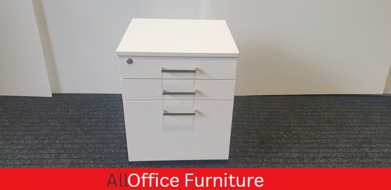 White Office Mobile, white office pedestal, under desk drawer Carousel 1