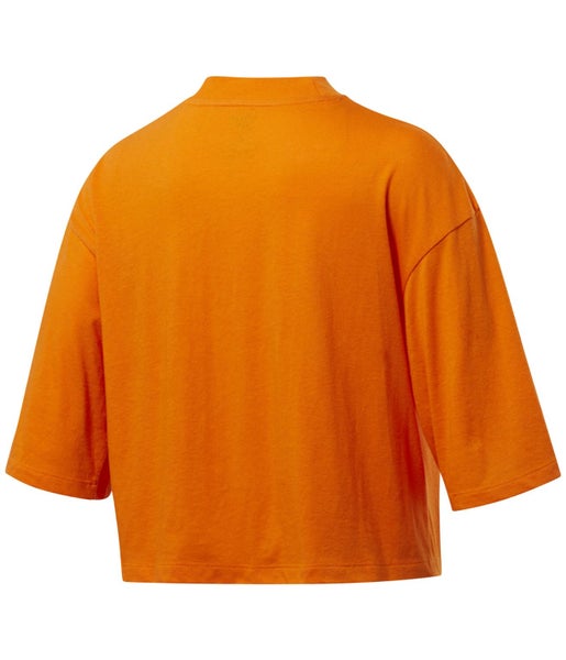 Reebok Womens 95 Crop Graphic T-Shirt Carousel 2