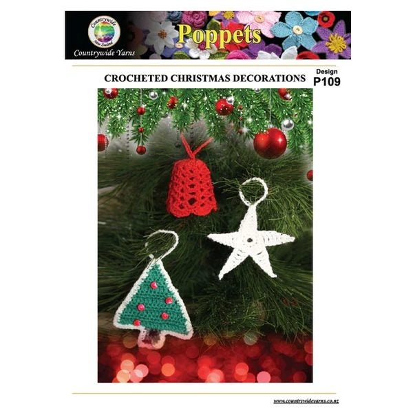 Countrywide Yarns Poppets Crocheted Christmas Decorations Pattern Carousel 1