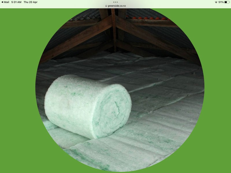 NON TOXIC Ceiling Insulation R3.6 at 870 mm Polyester 6m2 coverage 30 Avail Carousel 11