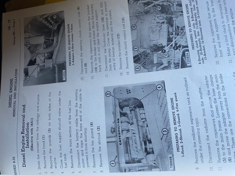 Old Caterpillar D9 service manual Carousel 3