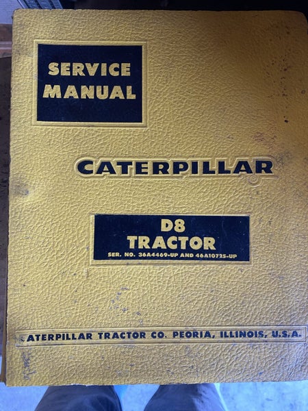 Old Caterpillar D8 service manual Carousel 1
