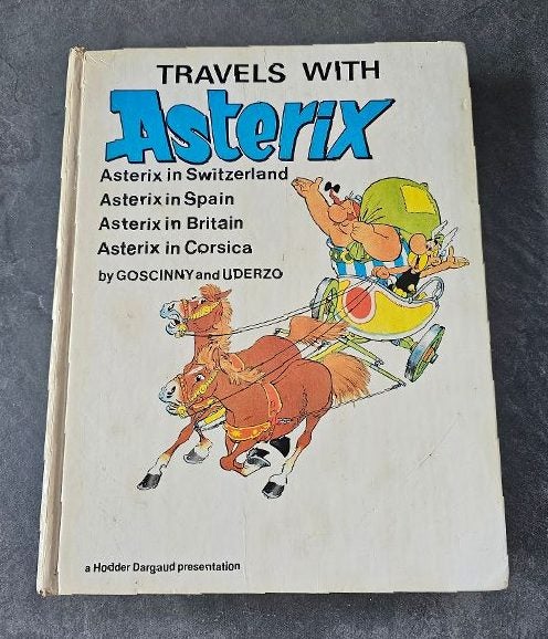 "Travels With Asterix" by Goscinny & Uderzo. Hardback with Four Titles Within. Carousel 1
