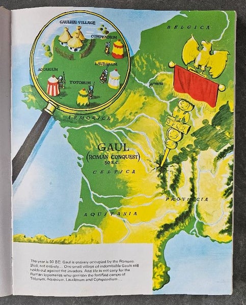 "Travels With Asterix" by Goscinny & Uderzo. Hardback with Four Titles Within. Carousel 8