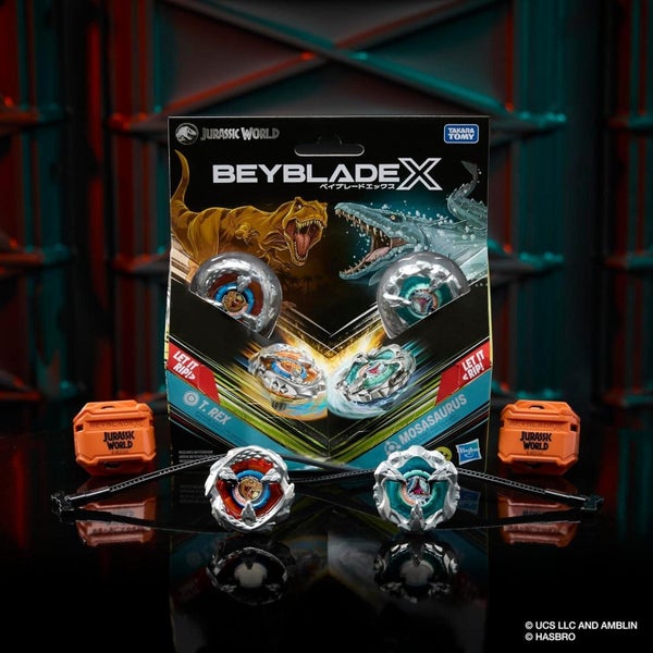 Beyblade X: Jurassic World T-Rex vs. Mosasaurus - Multipack Set Carousel 5