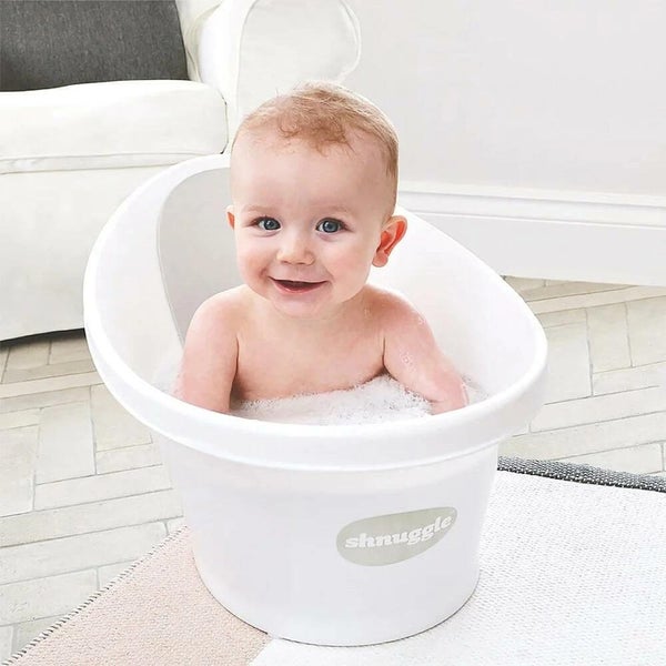 Shnuggle: Baby Bath - Pebble Grey Carousel 2