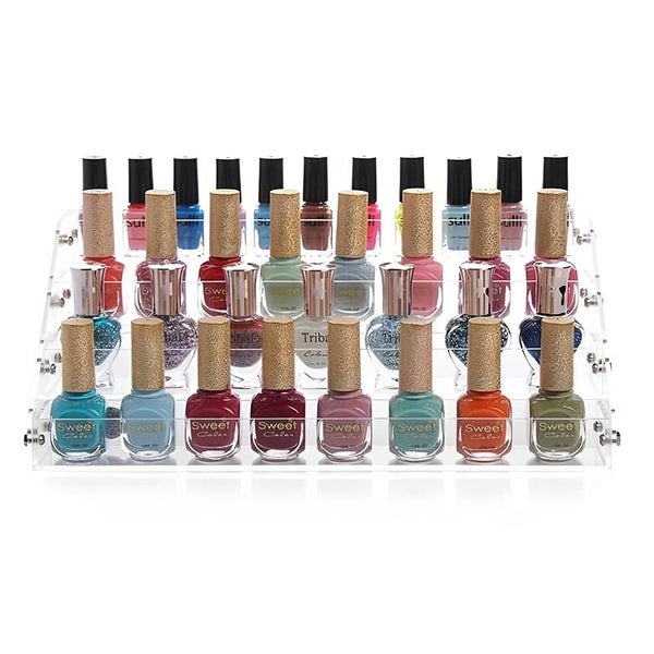 STORFEX 4 Tier Clear Display Risers Stand Carousel 5