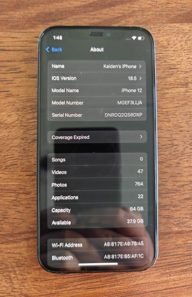 iPhone 12 - 64 GB (Black)64308784404994111