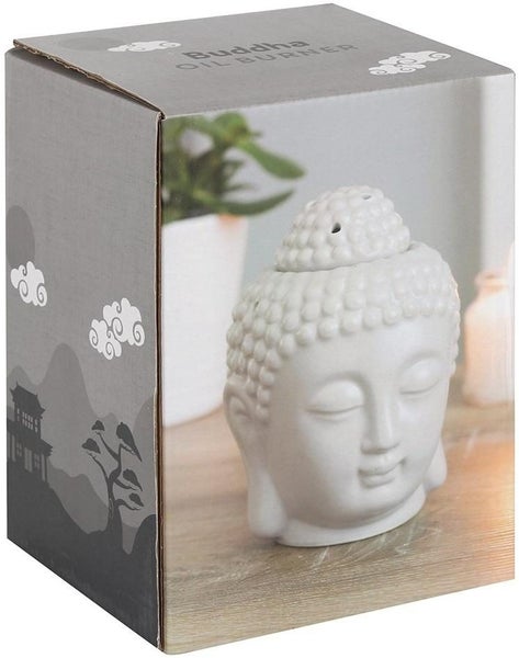 Small Grey Buddha Head Oil Burner Carousel 5